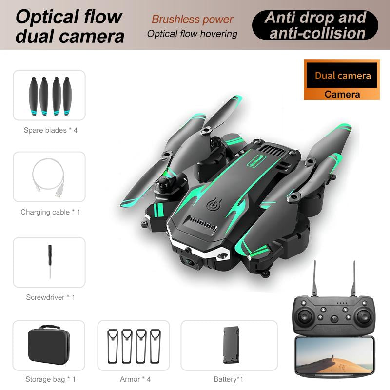 YCMDCGIE LU900 Drone with Dual HD Cameras Gesture Control Foldable Design Rechargeable Battery Wifi FPV Live Video Ideal for Vlogging Perfect Gift for Boys and Girls