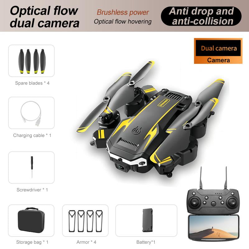 YCMDCGIE LU900 Drone with Dual HD Cameras Gesture Control Foldable Design Rechargeable Battery Wifi FPV Live Video Ideal for Vlogging Perfect Gift for Boys and Girls