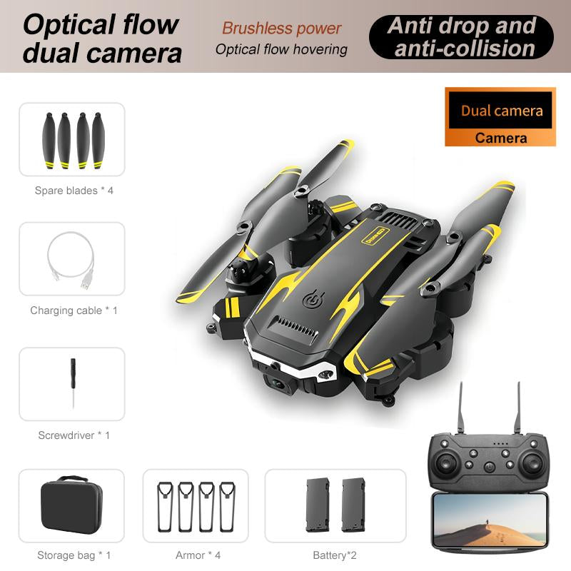 YCMDCGIE LU900 Drone with Dual HD Cameras Gesture Control Foldable Design Rechargeable Battery Wifi FPV Live Video Ideal for Vlogging Perfect Gift for Boys and Girls