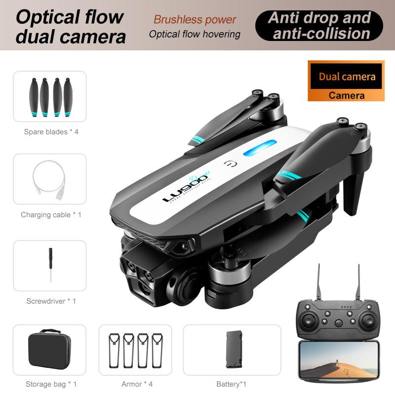 YCMDCGIE LU900 Drone with Dual HD Cameras Gesture Control Foldable Design Rechargeable Battery Wifi FPV Live Video Ideal for Vlogging Perfect Gift for Boys and Girls