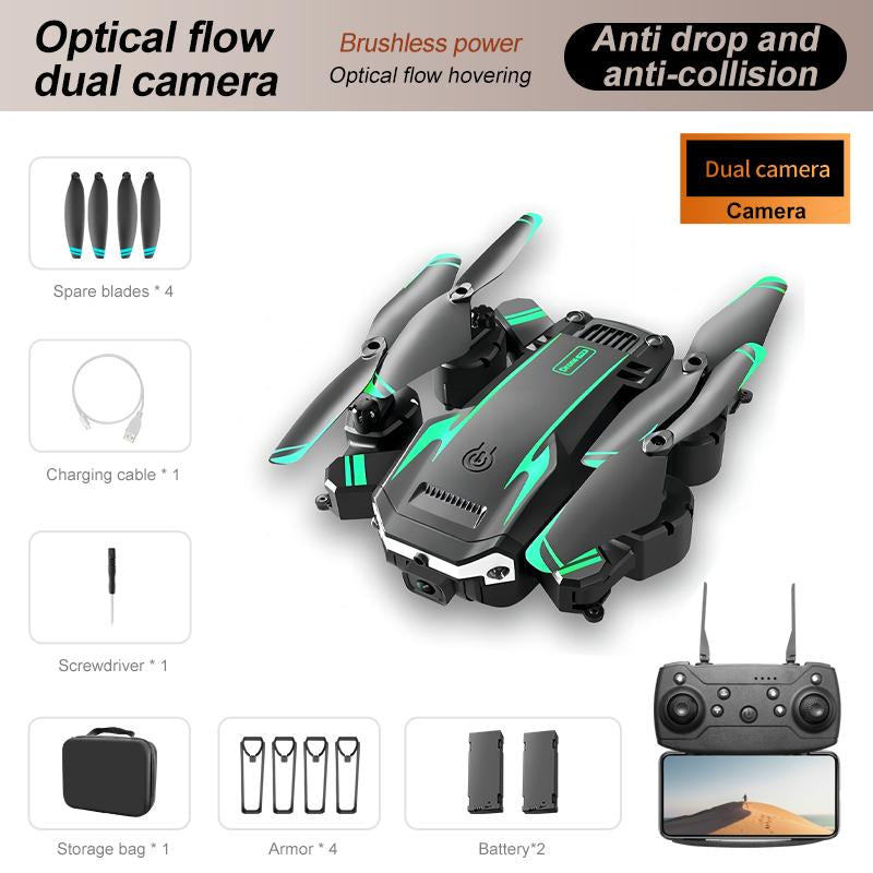 YCMDCGIE LU900 Drone with Dual HD Cameras Gesture Control Foldable Design Rechargeable Battery Wifi FPV Live Video Ideal for Vlogging Perfect Gift for Boys and Girls